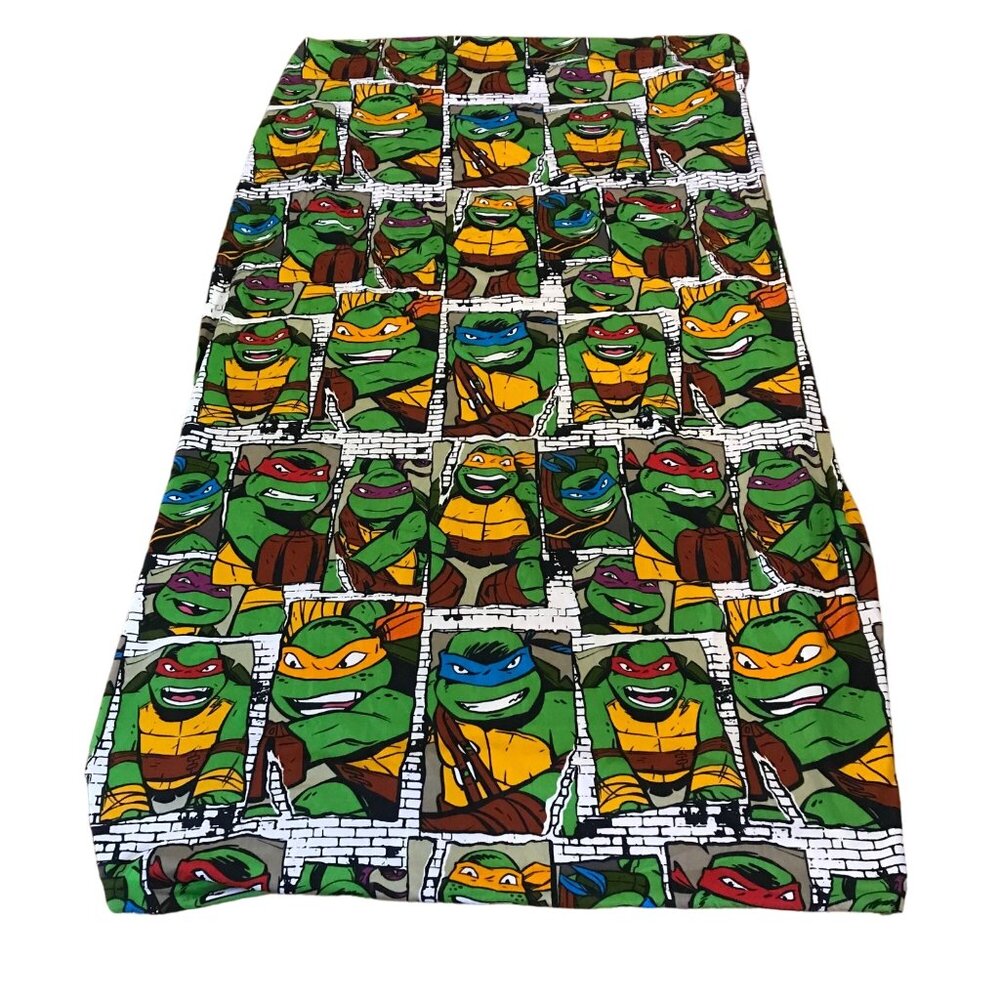 Teenage Mutant Ninja Turtles Twin-Size Fitted Sheet Vibrant Colors Nickelodeon